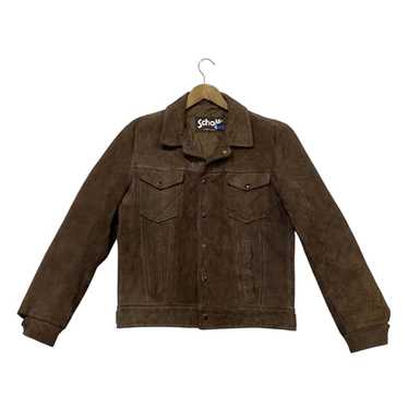 ジャケット・アウター 80s schott suede leather tracker jacket Schott 80s Suede Leather Tracker Jacket 3rd Size 36 Custom
