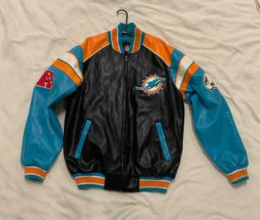 Dolphins レザー ジャケット NFL 90s PRO PLAYER 