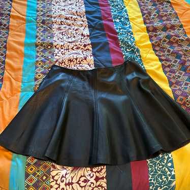 Leather skirt polo ralph lauren black - Gem