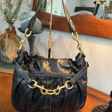 1313 Coach Hampton Pabbled Leather Bag COACH® | Restored