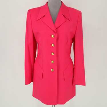 Escada Wool Blend Blazer Jacket size 36 US S 6 Women Black