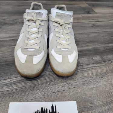 Maison Margiela 46 White Replica GAT Paint Splatter Green