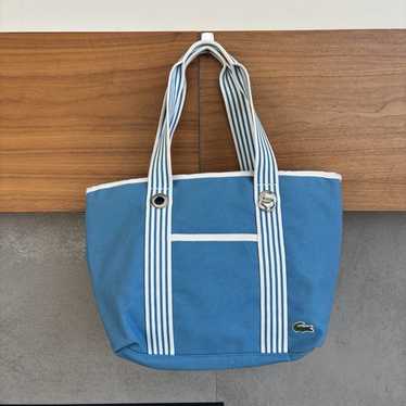 Lacoste canvas tote bag - Gem