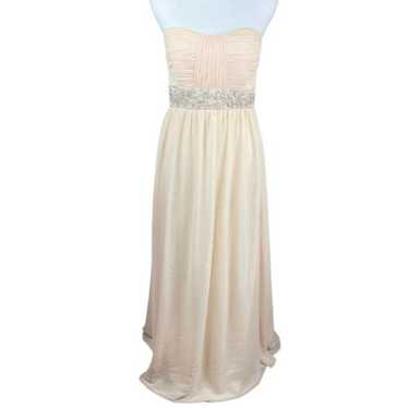 Camille La Vie Blush Strapless Beaded Waist formal