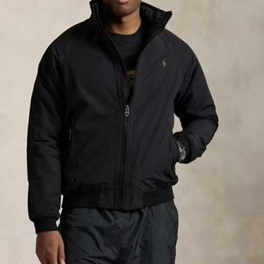 Vtg 90s Polo Ralph Lauren Hooded Bomber Jacket Si… - image 1