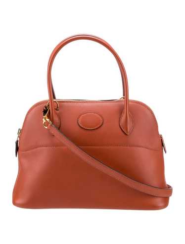 Hermès Top Handle Bag Marron Swift Leather Gold-Pl