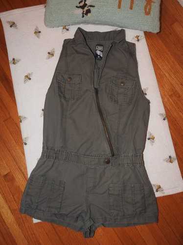 Free People Army Green Romper Sz 10