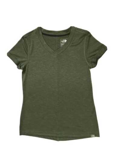 The North Face Flash Dry V-Neck T-Shirt Womens S Gree… - Gem