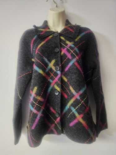 Adorable Talbots 100% Wool Button-Up Sweater Jacke
