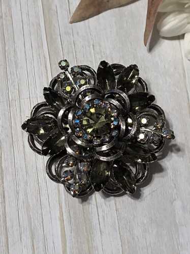 Vintage selini rhinestone brooch - Gem Vintage selini rhinestone brooch - Gem