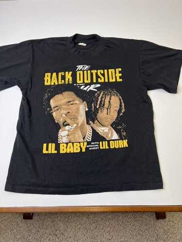 Lil Baby “Back Outside Tour” ツアーTシャツ Lil Baby Back Outside Tour Shirt Size Small Black Double