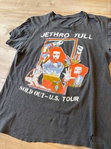 80s JETHRO TULL バンドT ブラック ビンテージ USA製 Vintage Band Tee, 1980 Stormwatch Tour Shirt, Small, Jethro