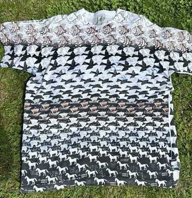 90s エッシャー 鬼フェード 90s t-shirt m.c escher - Gem