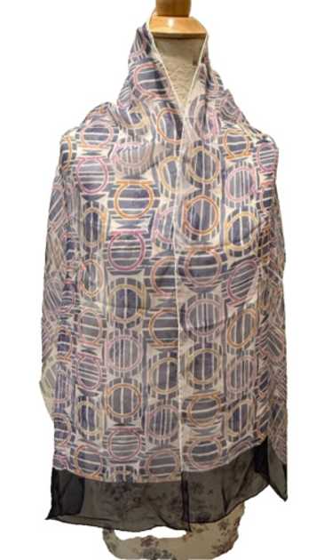 Ferragamo Silk Chiffon Rectangle Scarf