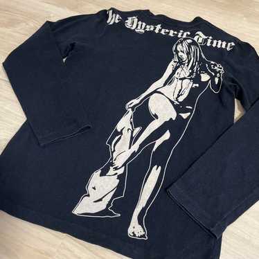 トップス 00s hysteric glamor graphic long sleeve hysteric glamour long sleeve super soft size | Depop