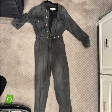 Stylish Gray Denim Jumpsuit