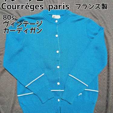 Vintage 1970s Courreges Logo Twin Set Sweaters Pullover