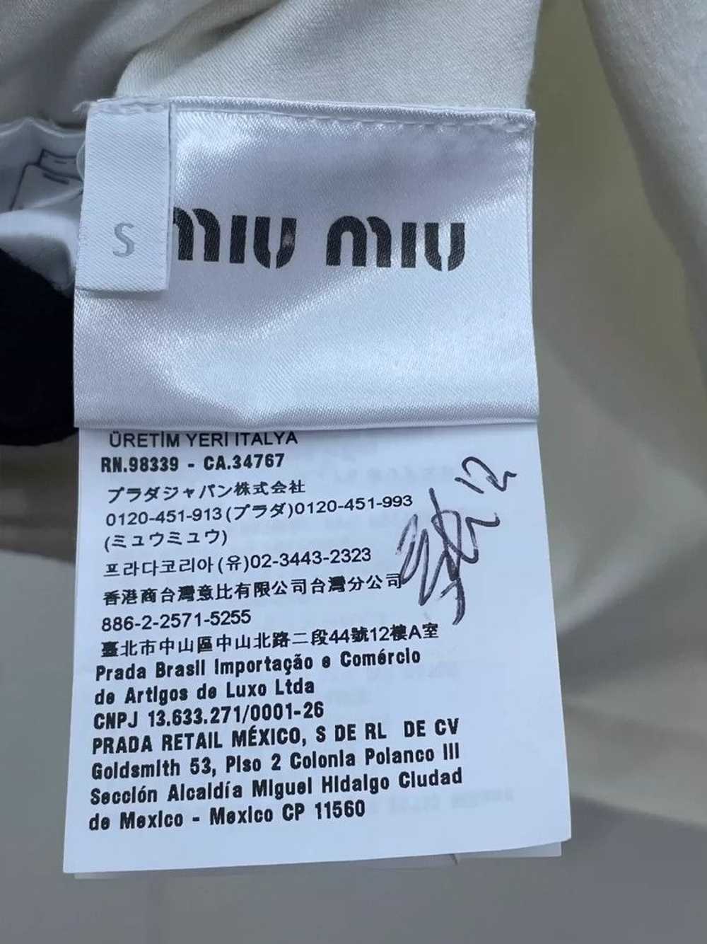 Miu Miu Miu Miu Color Block Short Sleeve T-Shirt - image 3