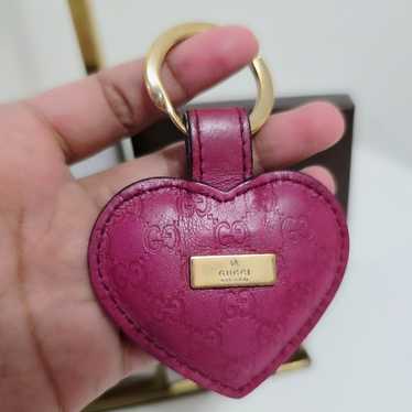 小物 GUCCI Key case shima Ribbon Heart Pink GUCCI Key case shima Ribbon Heart Pink
