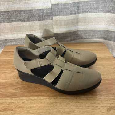 Cloudsteppers By Clarks Tan Wedges Size 9