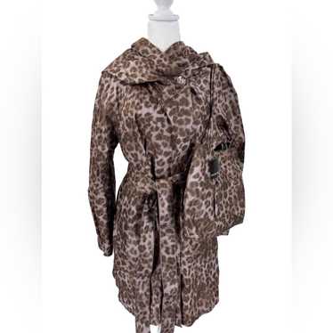 Leopard Print Coat With Matching Bag Mycra Pac - image 1
