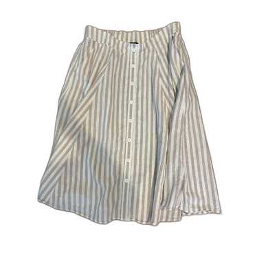 Torrid Plus Size 0 Striped Linen And Cotton Blend 