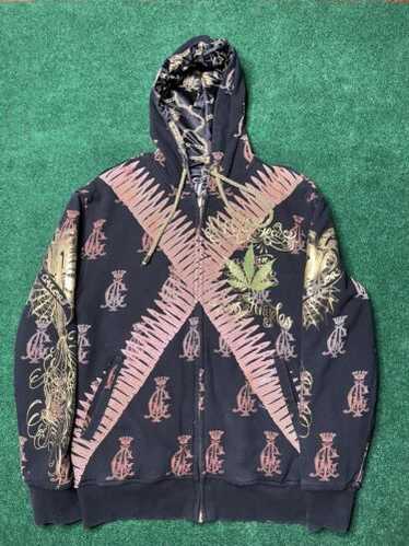CHRISTIAN AUDIGIER　リバーシブルスタッズ　パーカー Christian audigier - reversible - Gem