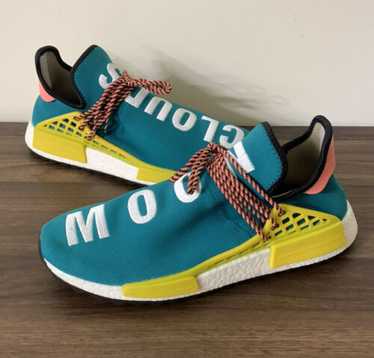 希少 ADIDAS PHARRELL HUMAN RACE TRAIL 30cm Adidas NMD Human Race Trail Pharrell Williams Sun Glo… - Gem