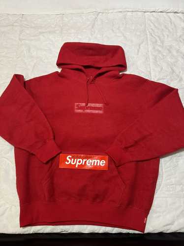 supreme hoodie red box logo medium - Gem