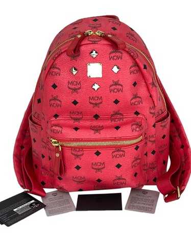 Mcm Cognac Visetos Leather Studs Stark Backpack Au
