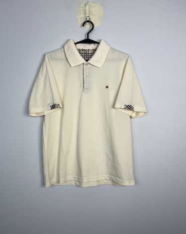 トップス Burberry 90s polo tee Vintage 90s Thomas Burberry Collar Polos Tee Embroidery Logo