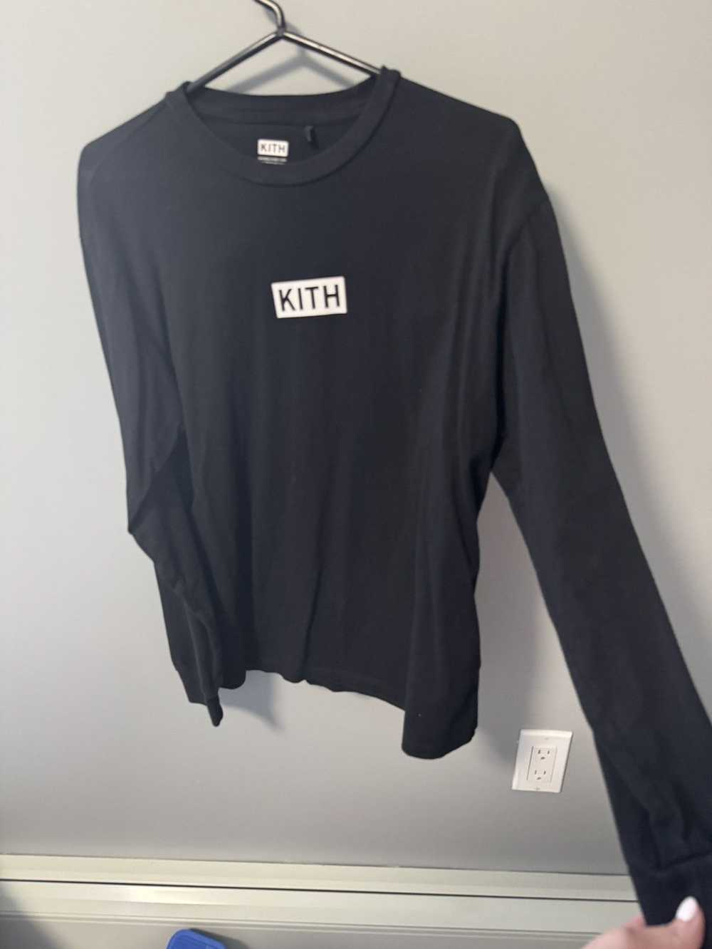 KITH◆長袖Tシャツ/XS/コットン/CRM Kith Black Kith Long sleeve tee in sz XS
