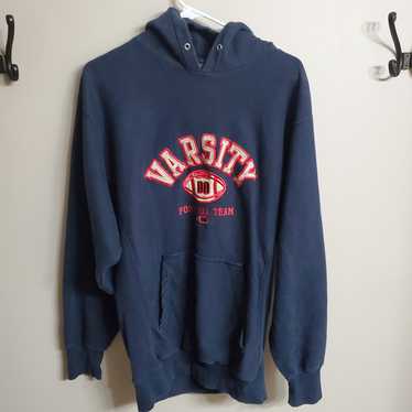 Vintage Steve and Barrys Hoodie Dark Blue Varsity 