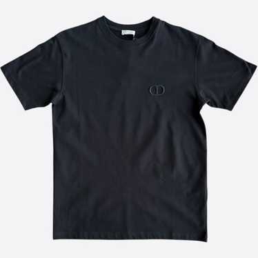 【ディオール】CD Icon Tシャツ＊刺繍ロゴ＊ DIOR CD Icon Logo Embroidered Short-Sleeved Black