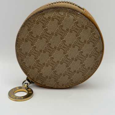 CELINE ♡ Vintage ♡ mini coin case Celine Zip Coin Case Mini Pouch M 14 Brown Made In Italy key