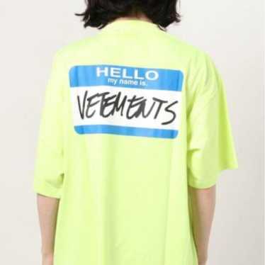 関税送料込【VETEMENTS】MY NAME IS オーバーサイズTシャツ AWESOME by BRING原宿 | 【アイテム詳細】
