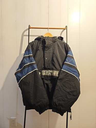 古着 90s STARTER Georgetown Hoyas ホヤス ハーフジップ