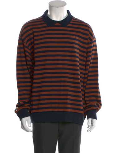 【Malbon】ゴルフウェア★Knit hybrid long-sleeved polo shirt Malbon golf knit polo - Gem