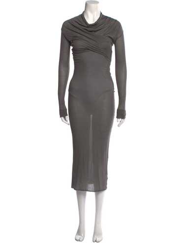 ワンピース Rick Owens Sheath dress with long sleeves Grey Rick Owens cape-sleeve Knit Dress | Grey | FARFETCH