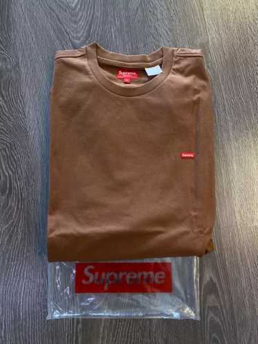 トップス Supreme Small Box Logo L/S Tee Brown Supreme Small Box L S Tee (FW23) - $68