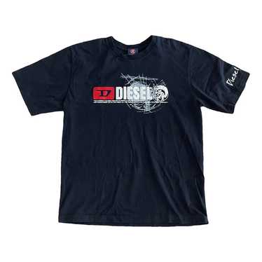 DIESEL ロゴ ジャージー Tシャツ フロッグプリント DIESEL ディーゼル Tシャツ クルーネック 半袖 メンズ 00SEFZ