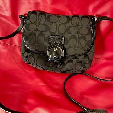 バッグ Vintage Coach Soho Small Satchel Leather COACH Vintage SOHO Satchel Buckle Flap Cowhide Leather Bag