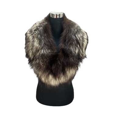 SAGA FOX TRIM BESATZ GARNITURE サガフォックス 茶 サガフォックス SAGA FOX ファー ショール 大判 TRIM BESATZ