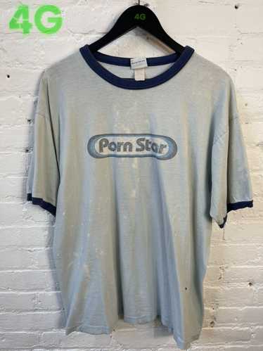 【Porn Star】90s USA製 Oval Logo Ringer Tee Porn Star】90s USA製 Oval Logo Ringer Tee - メルカリ