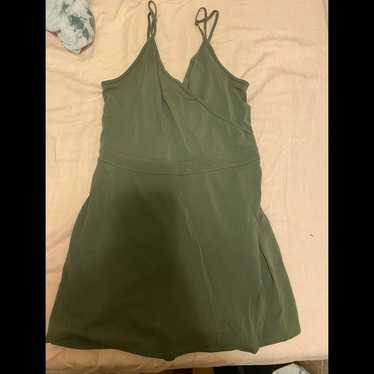 Army Green Abercrombie Skort Romper
