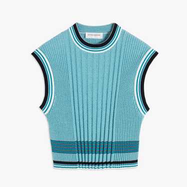 ＜関税込＞Victoria Beckham*サークルギャザー ジャージートップ Victoria beckham | stripe - Gem