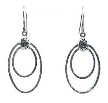 Designer Lois Hill Sterling Silver Scroll Intaglio