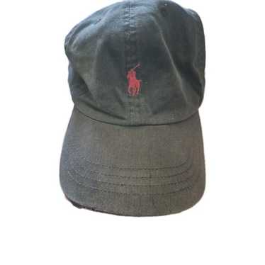 Ralph Lauren Polo Hat - Vintage 90s Y2K Black Cot… - image 1