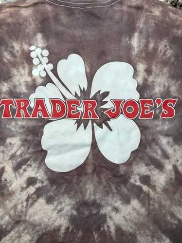Trader Joe’s Hibiscus Flower Brown Tie Dye Employe