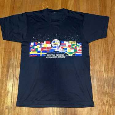 トップス 90s FedEx faded vintage T-shirt 90s FedEx faded vintage T-shirt